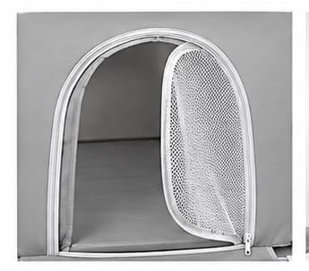 Corral de juegos cuadrado para bebé con canasta – 125 × 125 cm